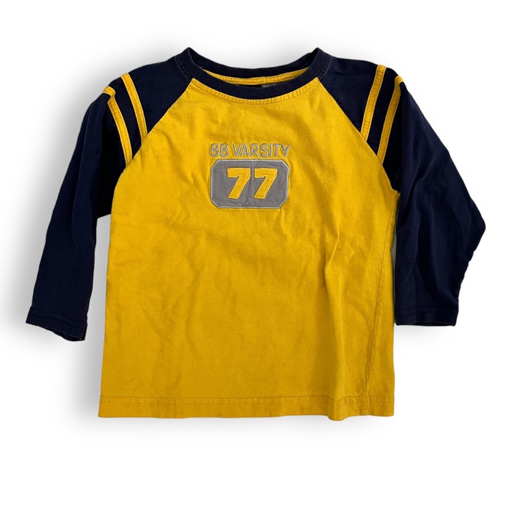 Bugle Boy Vintage Boys 3/4 Sleeve Varsity Top